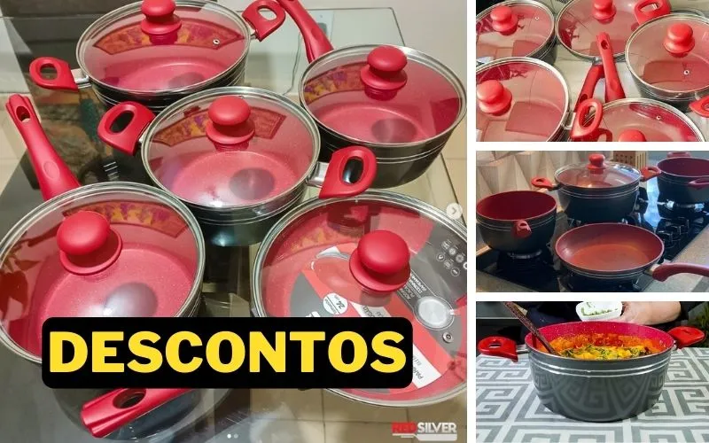 Panelas Red Silver com desconto Panelas Red Silver com desconto