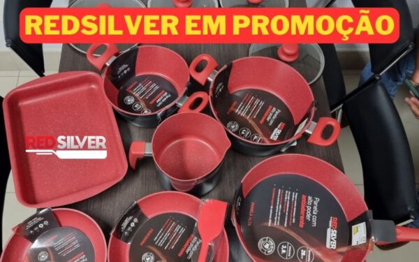 Panelas Red Silver em promoção