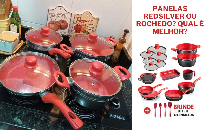 Panelas Red Silver ou Rochedo: qual é melhor? Panelas Red Silver ou Rochedo qual é melhor