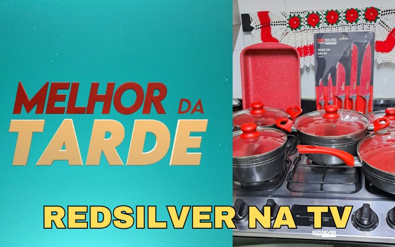 Panelas Red Silver no Programa Melhor da Tarde na Band: Tecnologia e Qualidade que Transformam sua Cozinha Panelas RedSilver no Programa Melhor da Tarde na Band